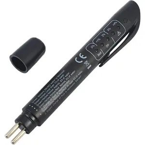 Brake Fluid Liquid Tester Pen,1PC DOT 3 DOT 4 DOT 5.1 Brake Fluid Liquid Tester Pen, Car Diagnostic Testing Tool with 5 LED Indicators, Hydraulic Fluid Liquid Oil Moisture Analyzer