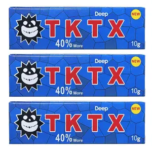 TK-TX Numbness creamPainless Tattoo Cream - Highest Rated Cream On The Market - Maximum Strength - External Analgesic - Pain Free For 6-8 Hours (3 Tubes)