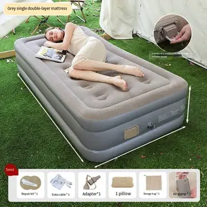 Foldable Inflatable Bed Mattress, Automatic Pump Camping Mat, Portable Single & Twin Airbeds, Outdoor Hiking Sleeping Pad, Travel Mattress, Holiday Gift, Outdoor Camping Supplies