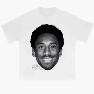 Summer Cotton T-shirts Streetwear Basketball Kobe Bryant Graphics Printed Loose Oversized Menswear Top Tshirt Breathable Hoodie Sweat Round Neck Casual White Tropical Shortsleeve YAO I8N