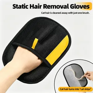 Pet Hair Remover, Electrostatic Pet Hair Removal Gloves,  Cat&Dog Hair Remover for Couch, Furniture, Carpet, Car Seat. shedding brush reusable