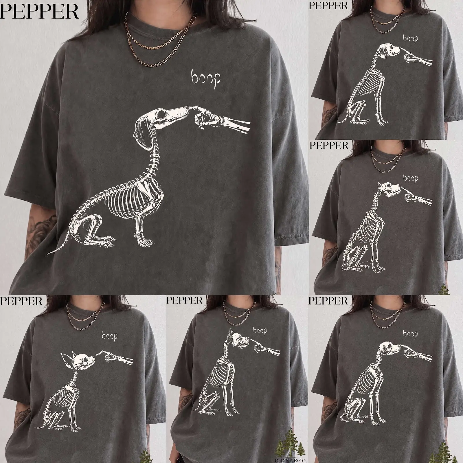 Comfort Colors 30+ Dog Breeds Skeleton Shirt, Boop Dog Halloween Tee, Funny Spooky Dog Lover Gift, Custom Dog Breed Bones Graphic Tee, Dog Mom Shirt, Cute Boop Nose Skeleton Dog Halloween Gift for Pet Lovers