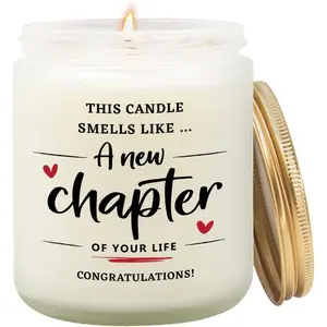 Chapter Candle, Colleague Leaving , Congratulations Gifts for Women, Christmas Farewell Gifts for ,  Job and , Retired, Beginnings, Break Up, Divorce, Graduation Candle
