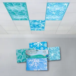 Educational Insights The Original Seasonal Themed Light Filters 3-Pack, Fluorescent Light Covers, Easy Install for Office, Hospitals, Home & Classroom Must Haves