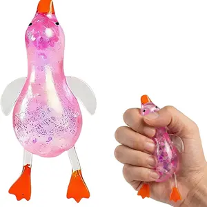 New Strange Squeeze Toy, Cute Duck Sitting Toy, Ultra Soft Tpr Plush Toy, Holiday Party Gift, Suitable for Easter, Halloween, Thanksgiving
