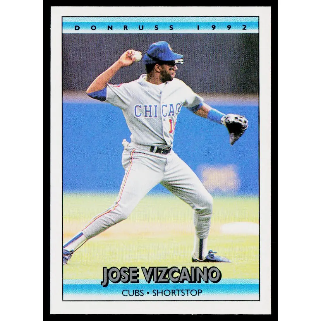 Jose Vizcaino 1992 Donruss #212 Chicago Cubs