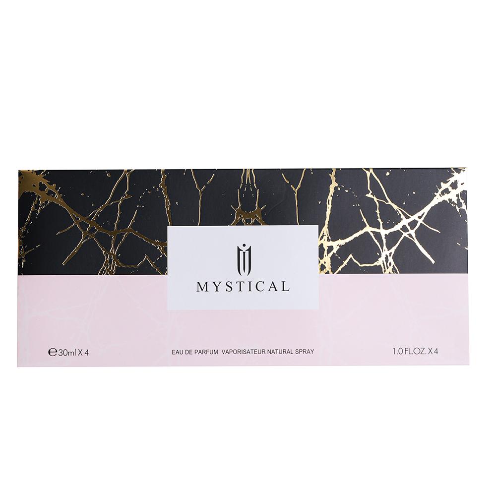 MYSTICAL Eau De Parfum Gift Set - 4 x 30ml Bottles, Premium Marble Packaging, Long-Lasting Fragrance for Women