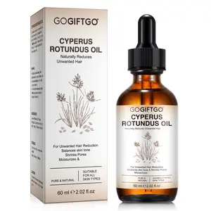 GOGIFTGO Cyperus Rotundus Oil 60ml, Natural Cyperus Rotundus Oil for Hair Removal Solution, Reduces Unwanted Hair, Moisturizes  The Skin, Reducing Body Hair ,  Suitable for All Skin Types