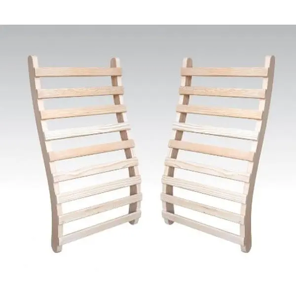 Ergonomic Adjustable Natural Wood Sauna Backrests, Fully Assembled Universal Commercial Furniture