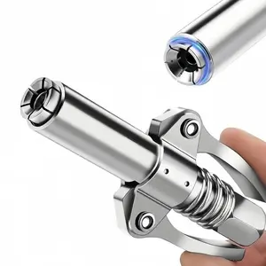 12,000 PSI High Pressure Grease Nozzle Fittings, Compatible With All 1/8" NPT Grease Guns, Grease Joint Fittings & Grease Gun Coupler, For Greasing All Machinery and Equipment Filling