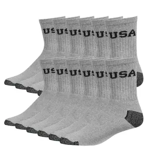 12 Pairs Premium Cotton Crew Socks Quality Athletic Sport Workout Mid Calf Socks Unisex Quarter Socks Compress Running Comfort Cozy Sweat-absorbing Anti-Slip Comfy Solid Ankle Soccer Chicano Value Pack
