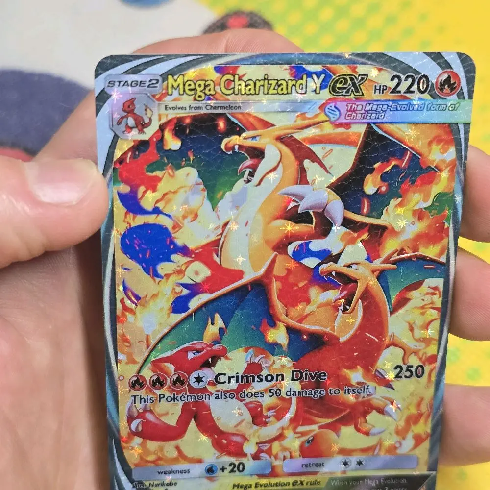 Mega Charizard Textured Card Custom Pokemon - Fractal Glass Holo-  TOUGHGUARD Reptile Skin Textured Finish for Protection! Collectible Trading  Cards Premium Trading Cards - TikTok Shop