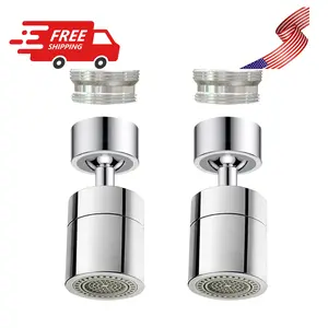 2 Pcs Faucet Aerator, 360° Swivel Kitchen Sink Faucet Aerator