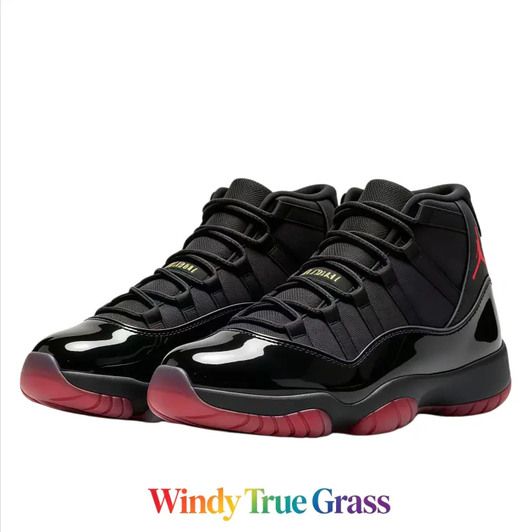 Soft Fabric Basketball Kicks, Matte Black Red High-Top With Tight Fit Laces, Shock Cushion & Red Transparent Rubber Sole, With New Shoe Box, Street Fashion Daily Commute Light Fitness