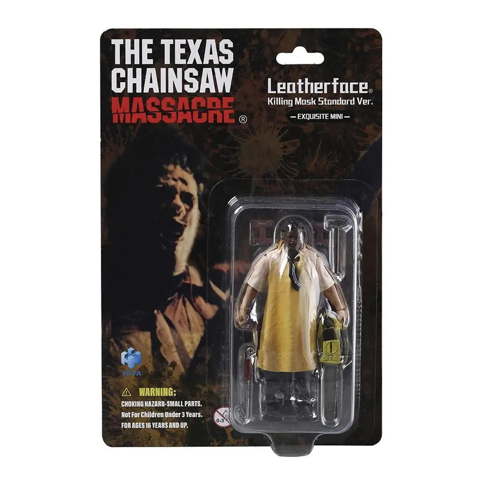 HIYA Exquisite Mini Series 1/18 Scale 4 Inch Texas Chainsaw Massacre 1974 LeatherFace - Killing Mask Standard Ver. Action Figure