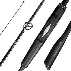 Overcast Saltwater Fishing Rod, Freshwater Spinning Rod 6'6/7'6/8'/8'6, 2 count  Casting Rod, Black Baitcaster Rod, Medium/Medium Heavy, 36T Carbon Fiber,  O, Bass Catfish Trout Rod