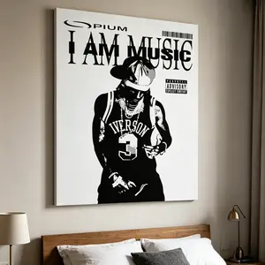 I Am Music Album Art Print Retro Hip Hop Trap Music Wall Poster Modern Street Aesthetic Home Bedroom Living Room Decoration