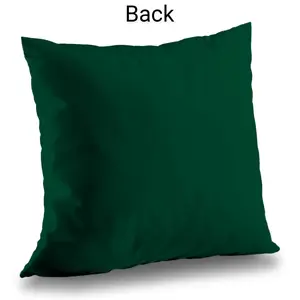 Begin Home Decor C1PT1414IRTWI7 14 x 14 in. Three Big Exotic Plant Leaves Pillow - Poly Twill Home Decor