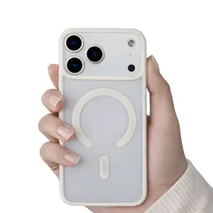 Clear Magnetic iPhone Case Non-Yellowing for iPhone 17 Pro Max 16 15 14 13 12 , MagSafe Slim Anti-Slip Protective Cover