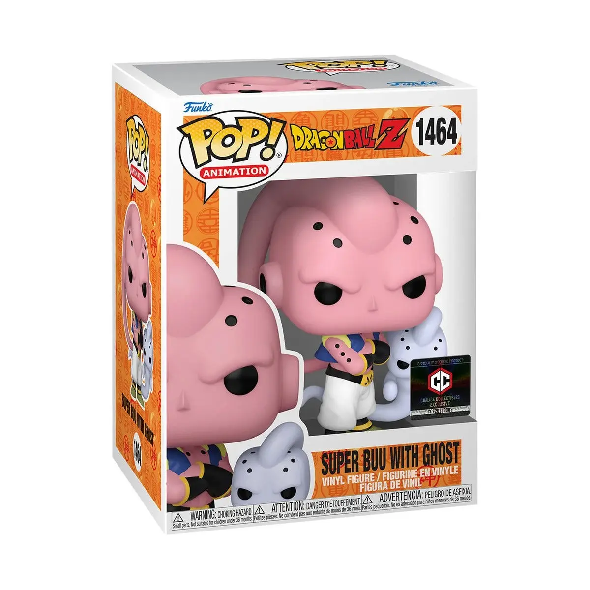 Funko Super Buu With Ghost Vinyl Figure (Edition 1464) - Unique Collectible Ghost Character, Super Buu Character, New Display Figurine, Edition Number 1464