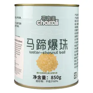 Water Chestnut Ball Jam flavor (Fruity Sauce) / Barley Burst Beads, Beverage Boba Topping, 850g
