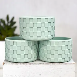 Mint Silicone Boot for Tumblers, Tumbler Accessories, Light Blue, Protective Silicone 3D Tumbler Boot, Checkered Tumbler Boot