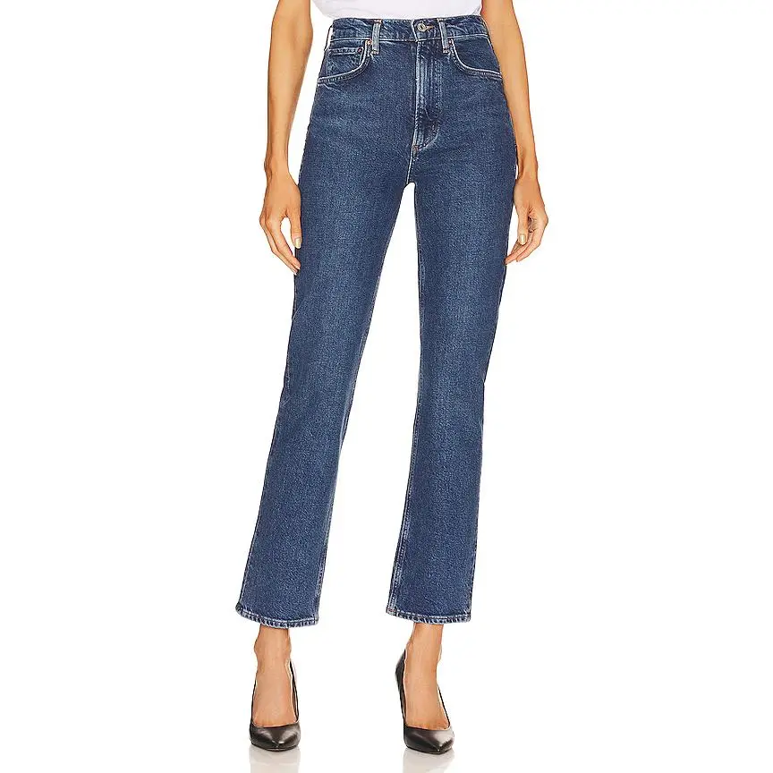AGOLDE High Rise Stovepipe Jeans in Aspire
