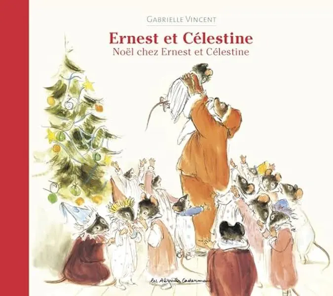 USED Book - Ernest et Célestine - Noël chez Ernest et Célestine: Nouvelle édition cartonnée by Gabrielle Vincent (Paperback) - french