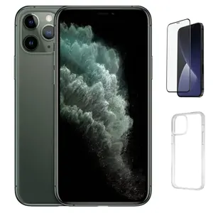 Refurbished iPhone 11 Pro(Unlocked)-Good Condition with Case & Tempered Glass Screen Protector & 1 Year Warranty