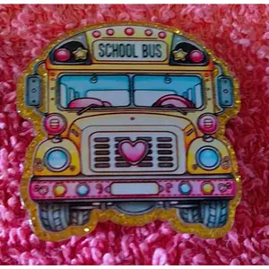 School Bus Badge Reel