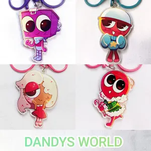 Dandy's World Kawaii Acrylic Keychains, Cute Accessories Dandys World, Gift For Her, Backpack Keychain | Perfect for Backpacks, Keys and Gifts | High Quality and Customer Favorite Items