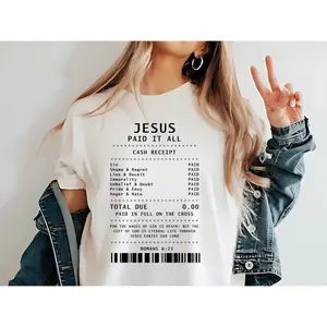 Jesus Paid It All Shirt, Christian Shirt,  Worship Shirt,  Christian Shirt, Jesus Loves me Shirt, Trendy Shirt, Faith Shirt, Religious shirt