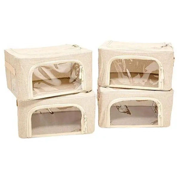 Improvements Set of 4 Mini Collapsible Storage Bins Improvements Set of 4 Mini Collapsible Storage Bins