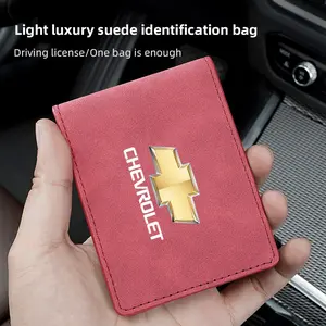 Driver License Holder Passport  Car Driving Documents Business Id Pass Certificate Protective Cover For Chevrolet Corvette Montana TrailBlazer Silverado Traverse Camaro Suburban Equinox Bolt Cruze Malibu Colorado Trax SS Spark Captiva Onix Spin Impala
