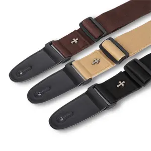 Guitar Strap With 3 Picks 100% Cotton Strap| Comfortable and Stylish