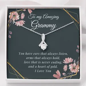 Personalized Grammy Gift, Grammy Birthday Gift, Grammy Necklace, Grammy Jewelry, from Granddaughter, From Grandson, From Grandkids, Gift for Grammy