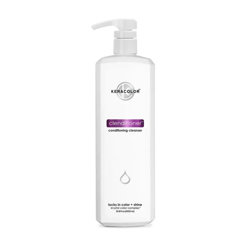 Keracolor Clenditioner Detangling 2-in-1 Formula, Color-Safe Haircare with Rich Oils Blend, 1L, Cleanser, Conditioner