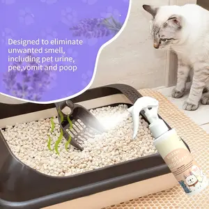 1pc BOZEBI Pet Deodorizer Spray, | Indoor Odor Eliminator For Cats And Dogs, Urine Odor Removal, Fresh Fragrance, Gentle And Long-lasting, Suitable For All Pet Breeds, 120ml, Cat Odor Control