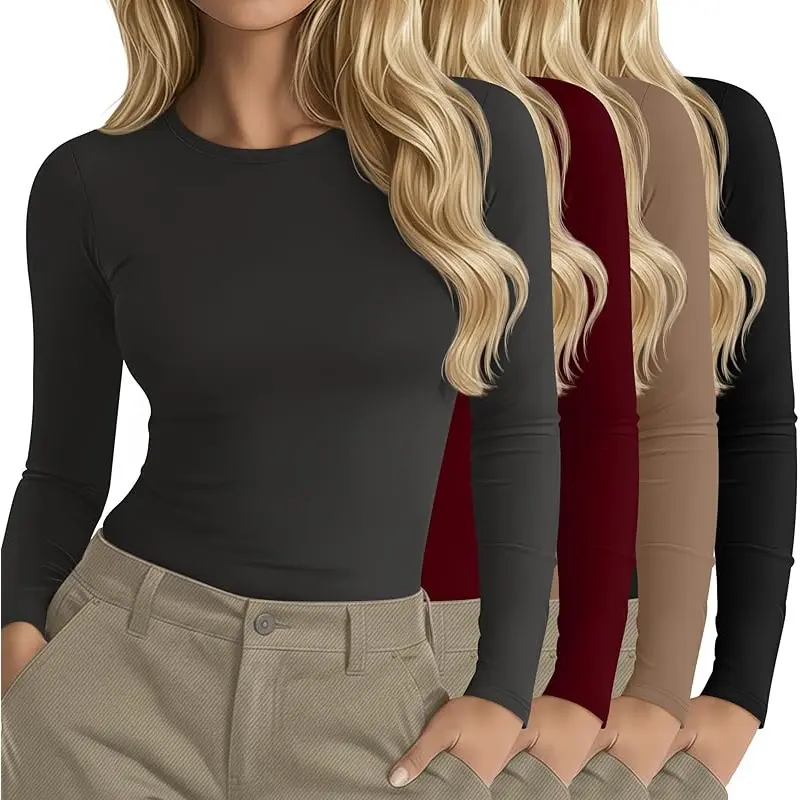 Khaki, Dark Gray, Wine Red, Black