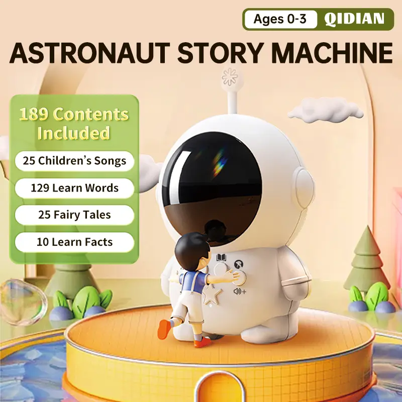 0-3Y | Astronaut Story Machine – Talking Toy & Early Educational Set for Learning ABC, Songs & Stories