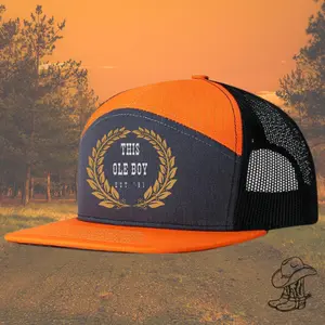 Grey/Tennessee Orange Western logo 7-panel Snap Back Hat