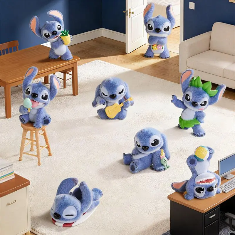 [For Test]Disney Stitch Stay By Your Side Series Blind Box Figure Cute Room Office Collectible Desk Decor Toy Gift For Disney Fans