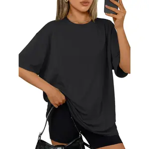 Womens Oversized Summer T Shirts Plus Size Spring Cute Casual Tops Short Sleeves Fashion Workout Clothes