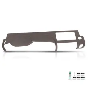 Soft TPE Dash Board Dash Cover Brown Fit For 07-13 Chevy Silverado GMC Sierra
