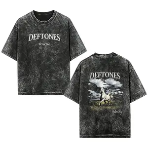[EOVCAU]Retro Deftones Around The Fur Album Cover Washed TShirt, Metal Band Shirt, Deftones Rock Tour T-shirt,Alternative Band Merch,90s Graphic Tee, Classic Rock Merch,Grunge Aesthetic Shirt,Summer Men'S Crewneck Tee,Y2K Goth Style Deftones Fan Shirt