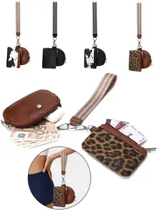 Women's Multifunctional Wrist Bag, Portable CardHolder, Mini Classic Storage Pouch, Small Coin Purse, Zip Around Wristlet, Detachable Wristlet Pouch, Versatile Purse, Durable and Styish Daily Accessory, Christmas Gift, Ideal Gift