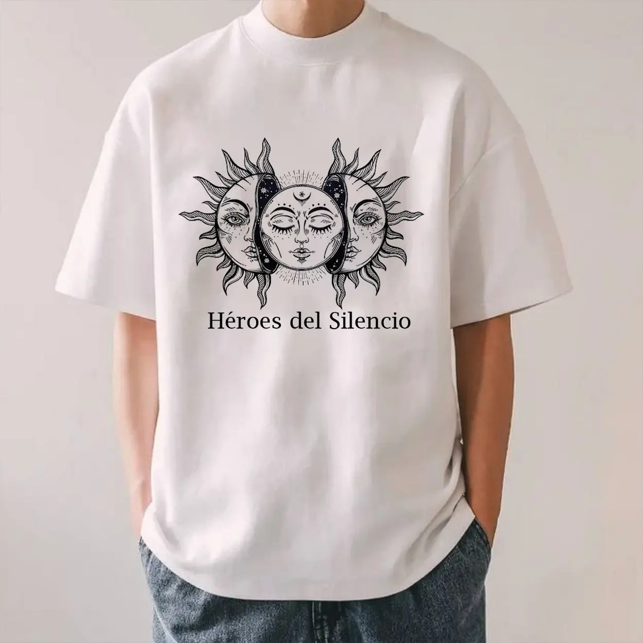 t shirt heroes del silencio - TikTok Shop
