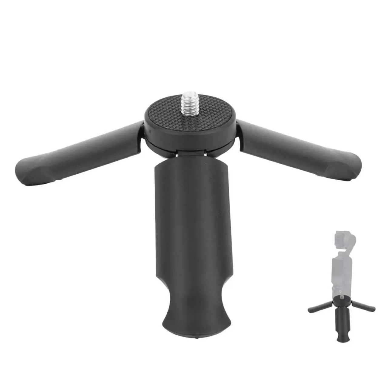 Portable Mini Ultra-Light 30g Tripod Photography Tool, Portable Photography Accessory, Handheld Stabilizer for Sports Camera, 1/4 Standard Thread, Plastic, Compatible with Dji Pocket3/gopro
