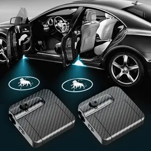 2PCS 12 Constellation LED Car Door Welcome Lights, Wireless Car Motion Sensor Welcome Lights, Universal Projection Lights for Cars, Trucks and SUVs, Car Decorative Light