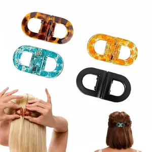 1/2/4Pcs Smart Magnetic Hair Clips - Strong Hold No-Slip Instant Clip Fashion  Easy-Clip Hair Accessories for Women with Fine Thick or Curly Hair -Easy Everyday Hairstyles